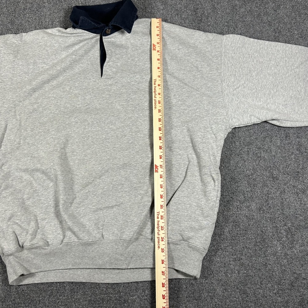 Brandy Melville Rugby Shirt Long Sleeve Collared Button Up Cream Sweater #2501 - Picture 9 of 11